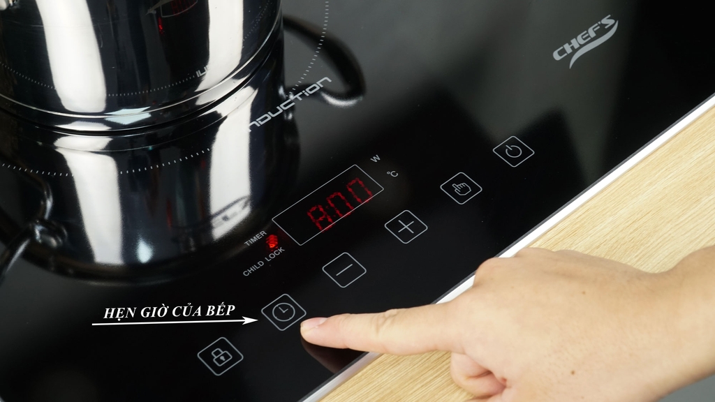Bếp từ đôi Chef’s EH-DIH321 – Thiết kế đơn giản, tiết kiệm điện, an toàn khi sử dụng