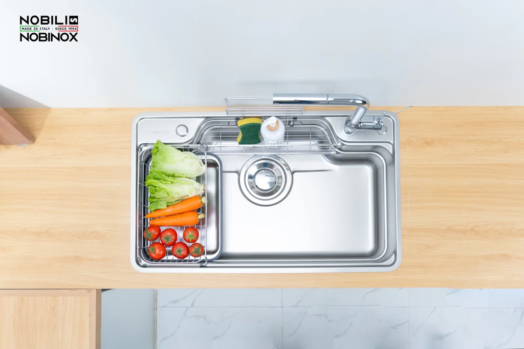CHẬU RỬA BÁT 1 HỐ NOBINOX LIKEN NL792D