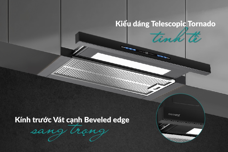 Máy Hút Mùi âm Tủ GRANDX GX H70F85G