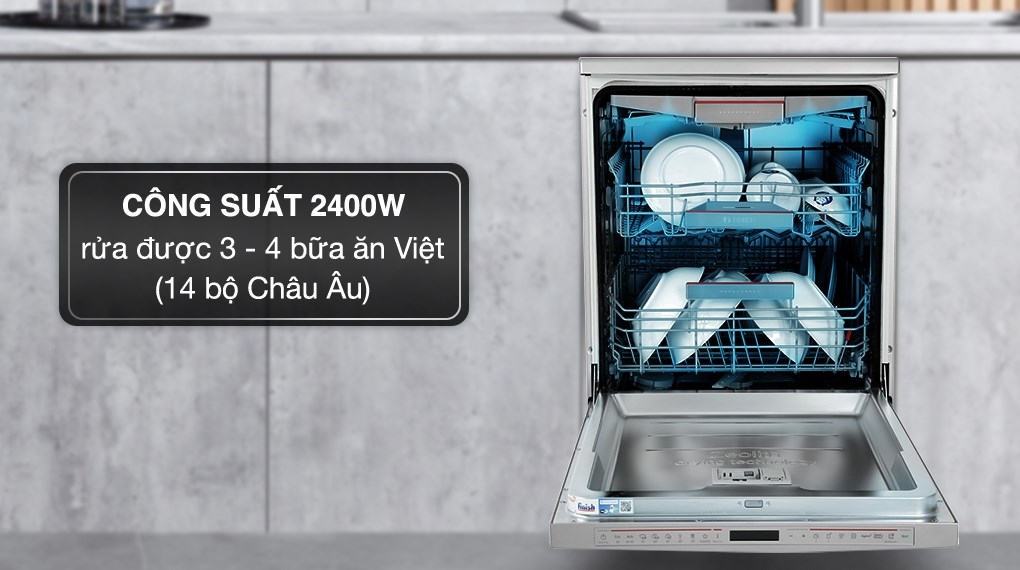 Máy rửa bát Bosch SMS8YCI01E Serie 8 – Đẳng cấp công nghệ rửa bát thông minh từ Đức