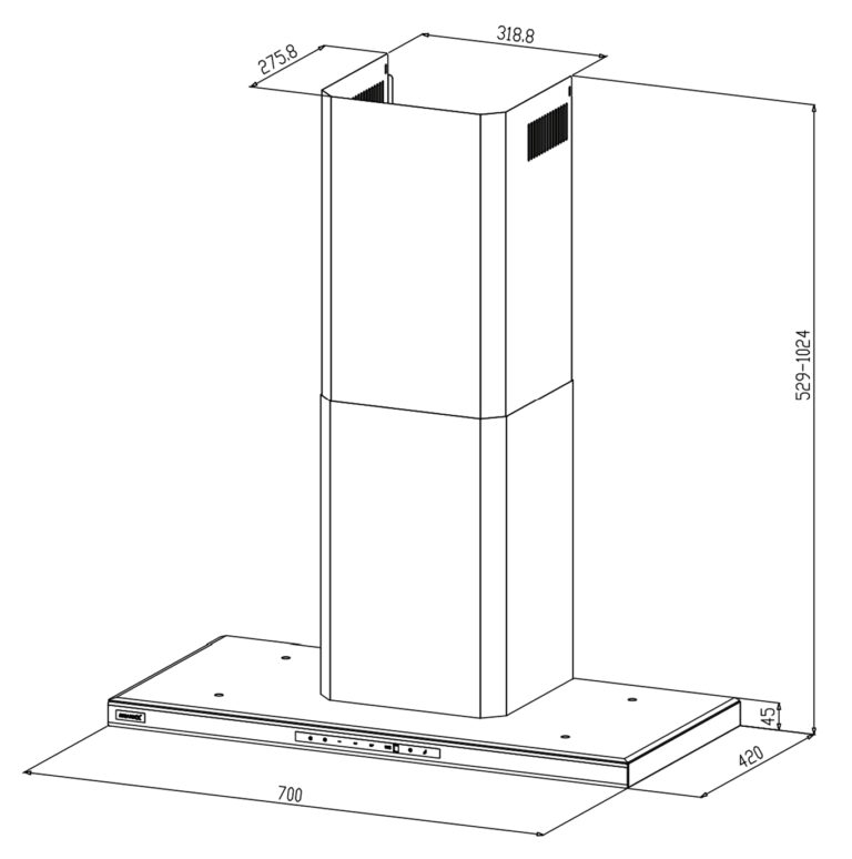 Máy hút mùi Grand X GX H70T65