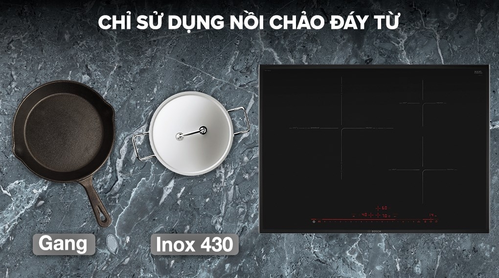 Bếp từ 3 vùng nấu lắp âm Bosch PID775DC1E