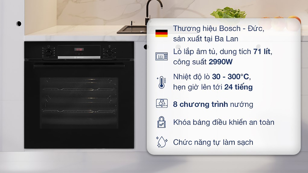Lò Nướng Âm Tủ Bosch HBS534BB0B