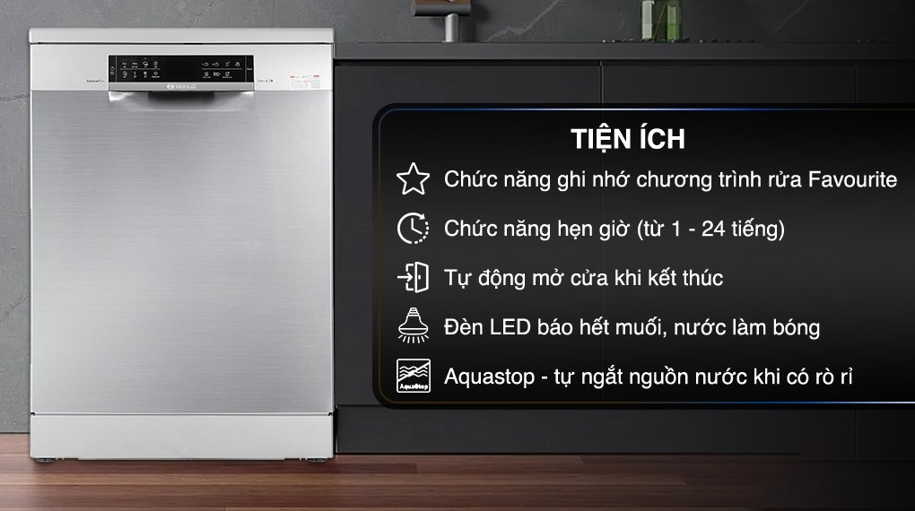 Máy Rửa Chén Độc Lập Bosch SMS6ECI93E