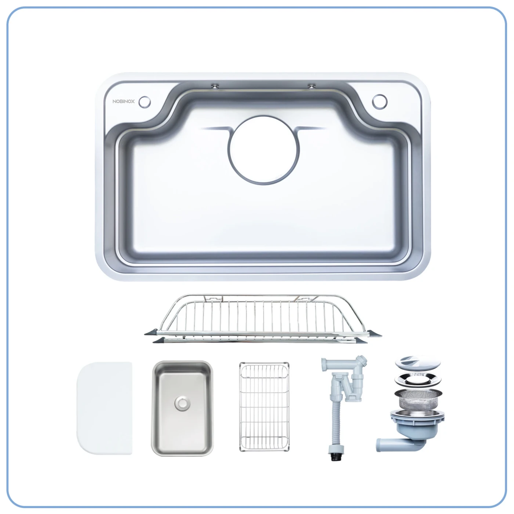 CHẬU RỬA BÁT 1 HỐ NOBINOX ARVO B180