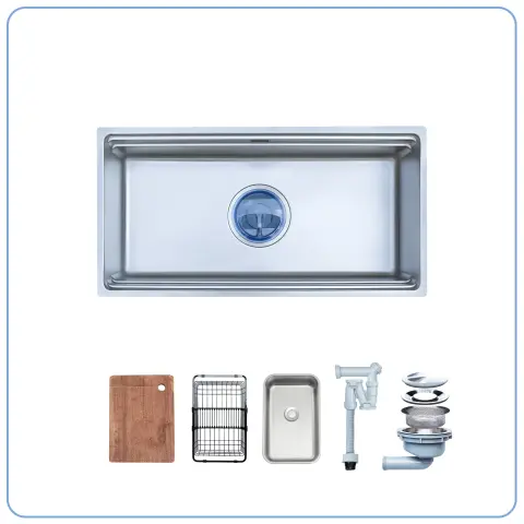 CHẬU RỬA BÁT 1 HỐ NOBINOX LIRA NJ566D
