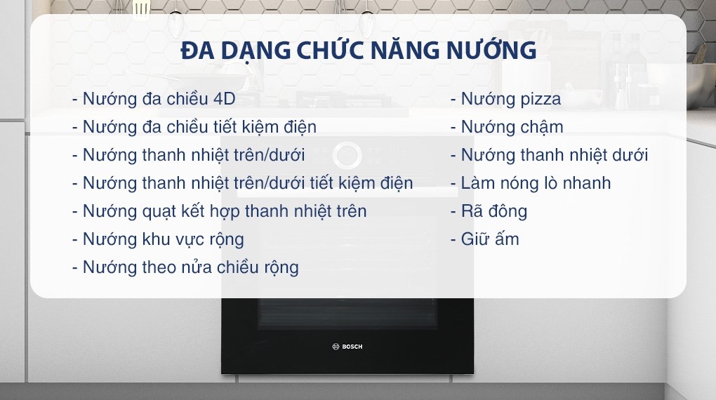 Lò Nướng Âm Tủ Bosch HBG634BB1B