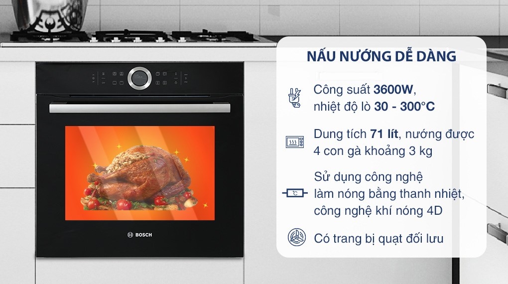 Lò Nướng Âm Tủ Bosch HBG634BB1B