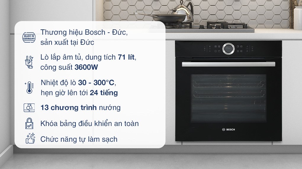 Lò Nướng Âm Tủ Bosch HBG634BB1B