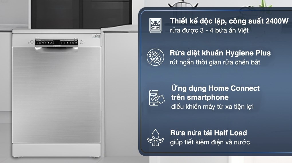 Máy Rửa Bát Độc Lập Bosch SMS4ECI14E
