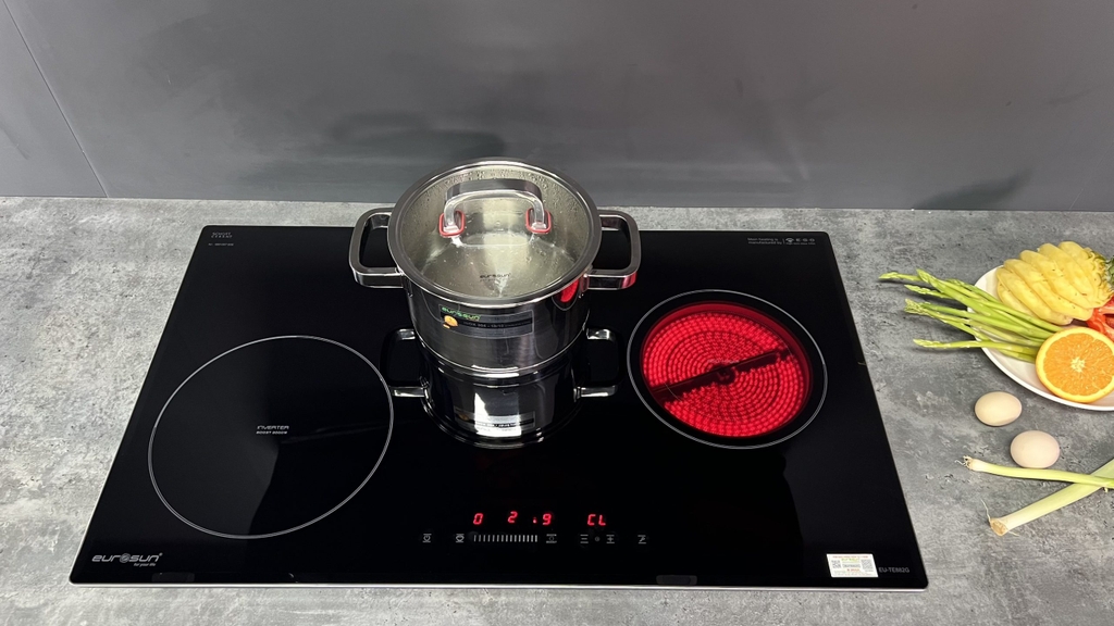 Bếp điện từ kết hợp hồng ngoại Eurosun EU-TE882G