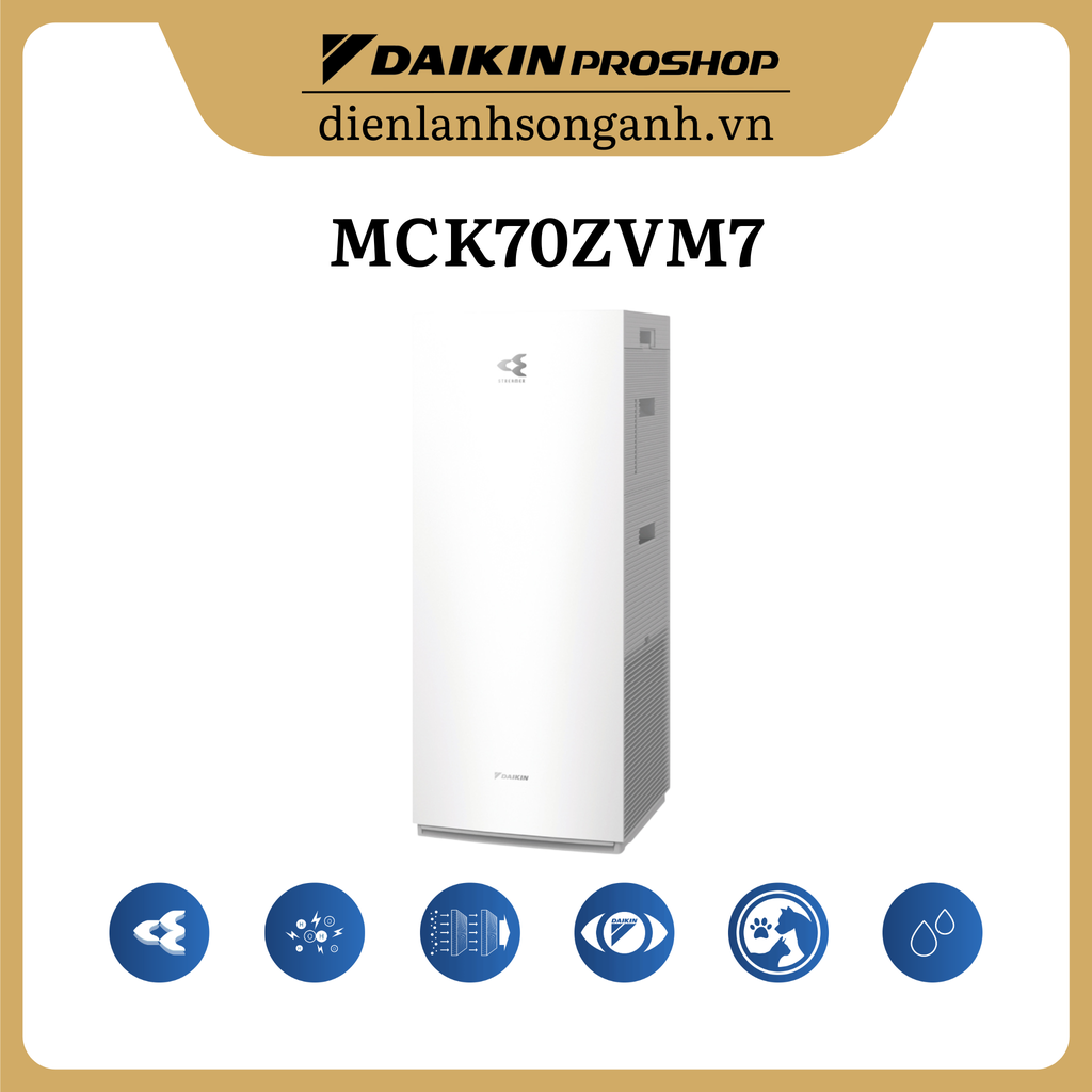 Máy lọc không khí tạo ẩm Daikin MCK70ZVM7