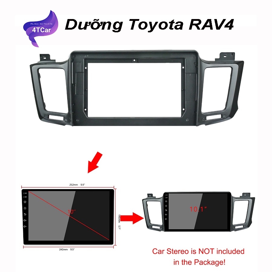 Mặt dưỡng Toyota RAV 4 2013-2018 (9 inch)
