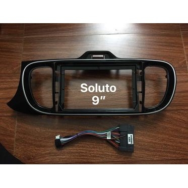 Mặt dưỡng Kia Soluto 2018-2023 lắp màn hình dvd android 9 inch