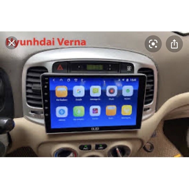 Mặt dưỡng Huyndai Accent 2006-2011 , verna  (9 inch) kèm jack nguồn màn android