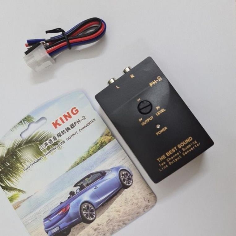 Bộ Chuyển Đổi Tín Hiệu Line Out KING PH-2 – Giải Pháp Âm Thanh Hoàn Hảo Cho Ô Tô