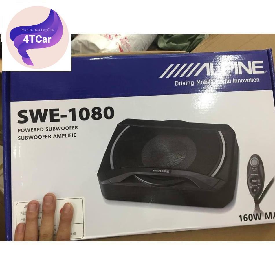 Loa Sub Gầm Ghế ALPINE SWE 1080 Đẳng Cấp Audio Ô Tô