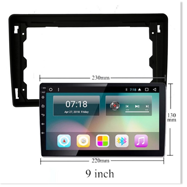 Mặt dưỡng lắp màn hình 9 In Ford Transit Kèm rắc nguồn Zin