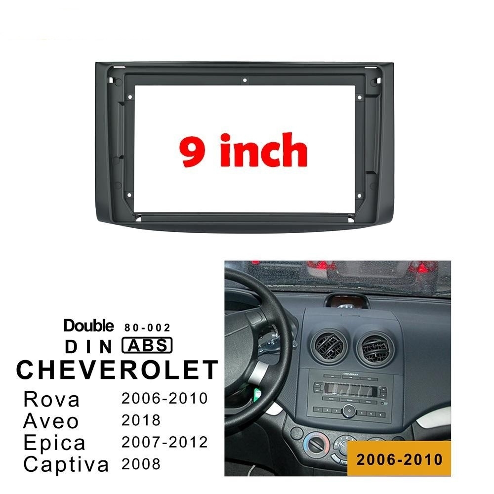 Mặt dưỡng Chervolet Aveo Gentra  9 inch dùng lắp màn android