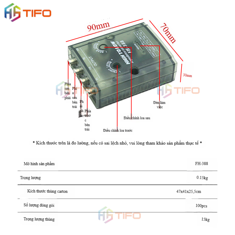 Bộ chuyển đổi âm thanh xe hơi KUERL FH-3881 – 12V