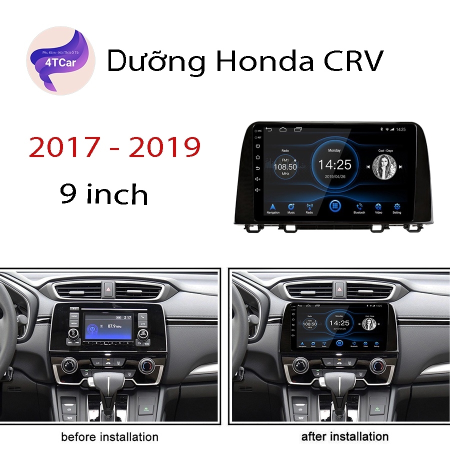 Mặt dưỡng Honda CRV 2018-2022 (9 inch) và 10 inch  có CANBUS