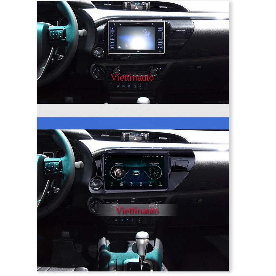 Mặt dưỡng Toyota Hilux 2021 - 2023 (10 inch)