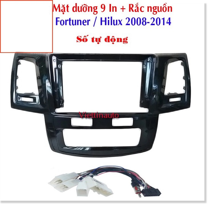 Mặt Dưỡng DVD Android 9 Inch cho Toyota Fortuner, Hilux 2005-2009