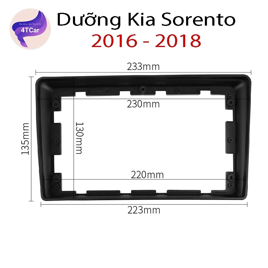 Mặt dưỡng Kia Soreto 2016-2018 (9 inch)