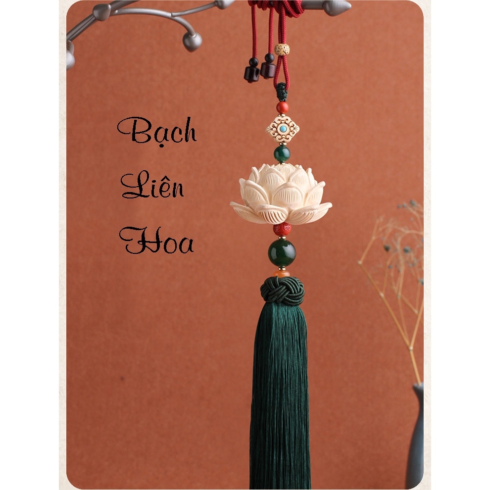 Khánh Treo gương ô tô Hoa Sen Gỗ Hoàng Dương