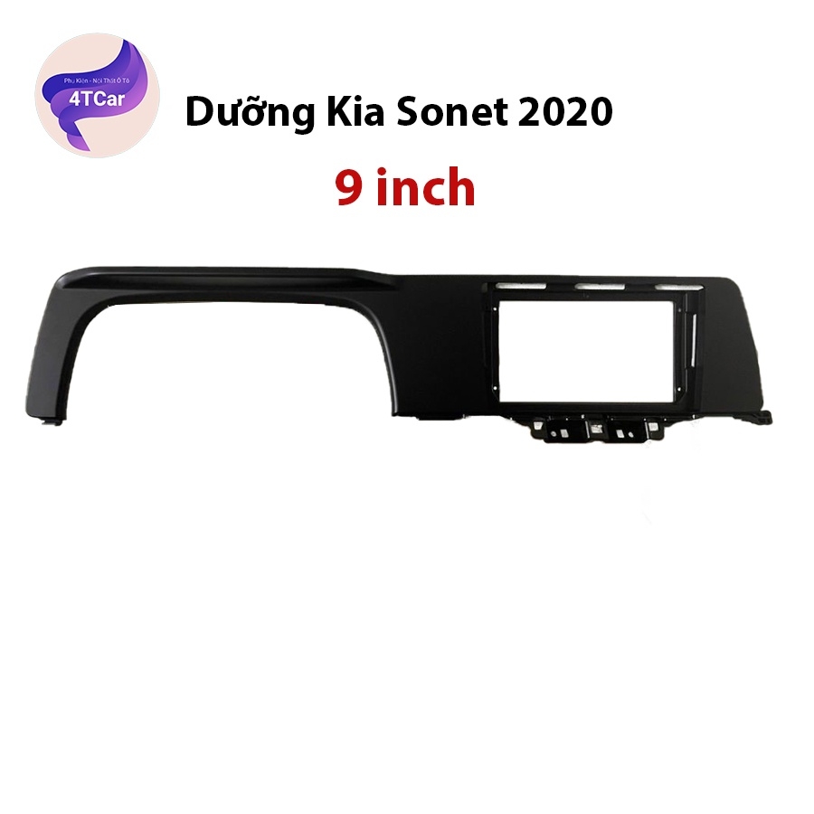 Dưỡng Kia Sonet 2022 - 2024 bản thiếu lắp màn android 9 inch