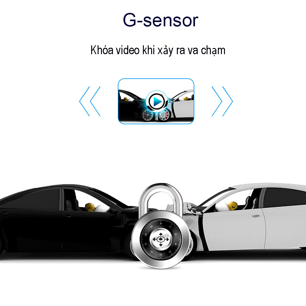 CAMERA HÀNH TRÌNH G21 – TRƯỚC + SAU – WIFI – FULL HD 1080P