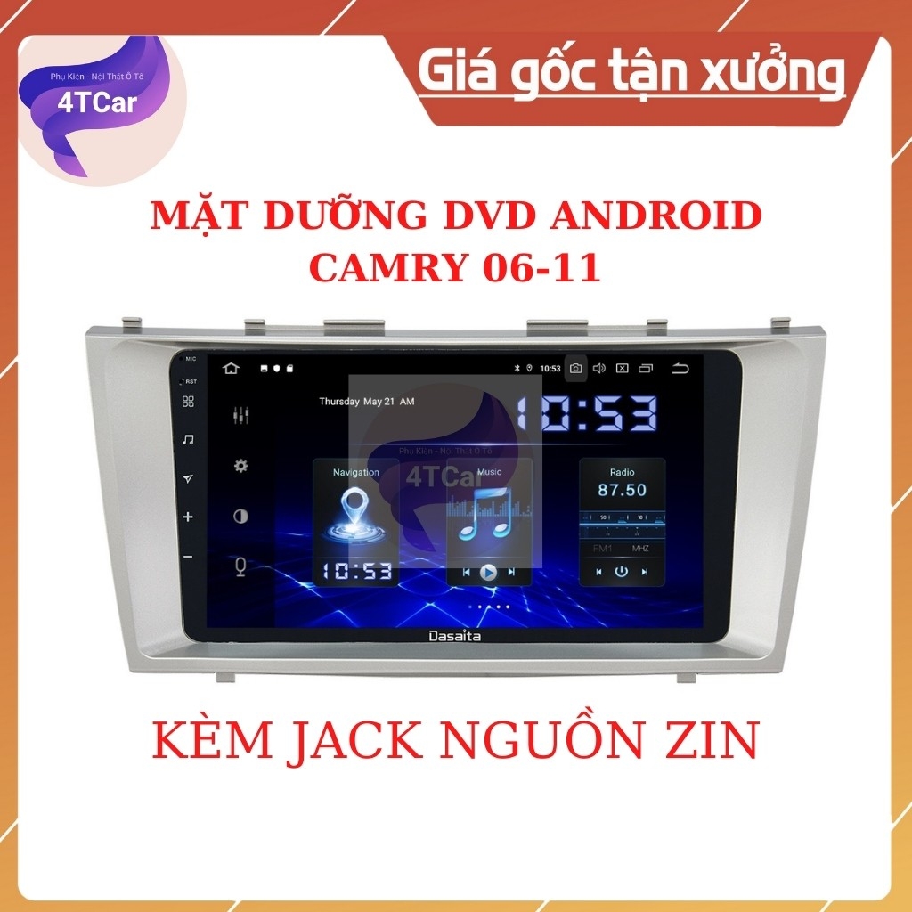 Mặt Dưỡng Toyota Camry 2006-2009 Lắp Màn Hình DVD Android 9 Inch