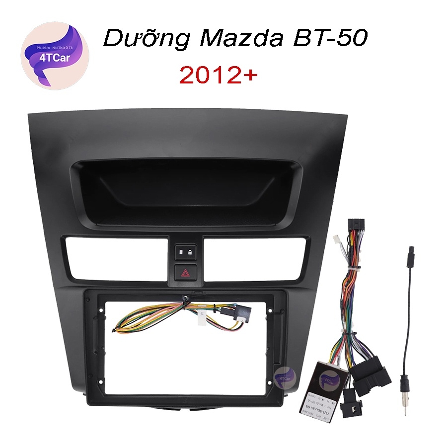 Mặt dưỡng Mazda  BT-50 mặt âm lắp màn hình dvd android 9 inch