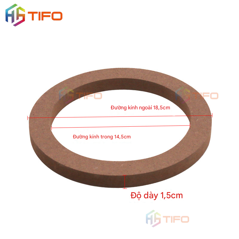 🪵 Vòng gỗ/đế loa 6.5 inch KUERL – Chất liệu MDF
