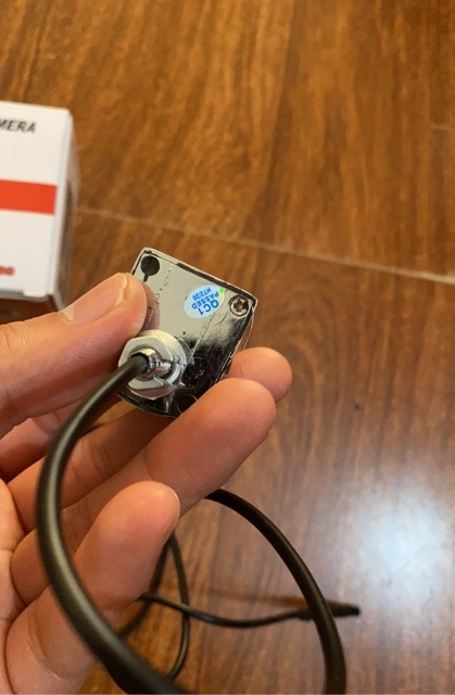 Camera lùi ô tô mạ crom - 4 mắt LED. Chống nước chống va đập tốt - có vạch chia