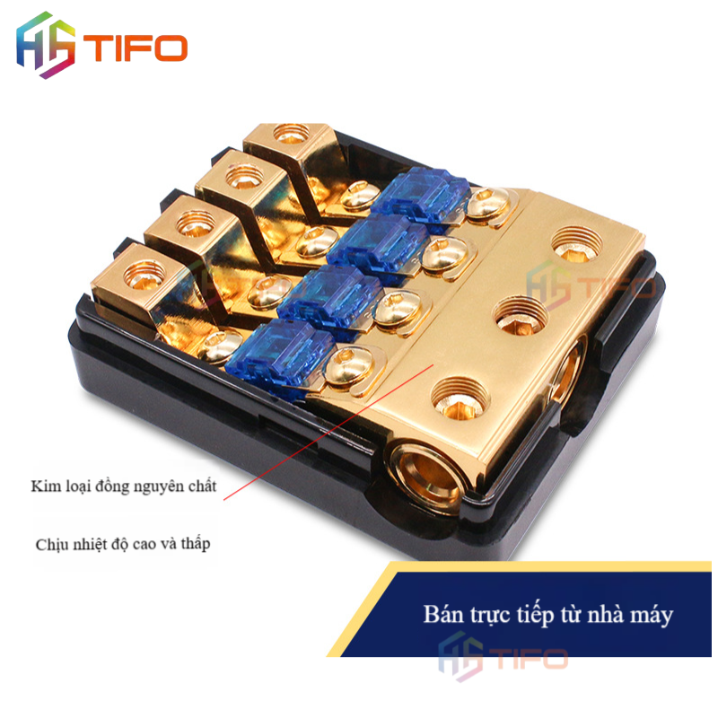 Bộ cầu chì/bảo vệ dây nguồn âm thanh ô tô KUERL K-BX091