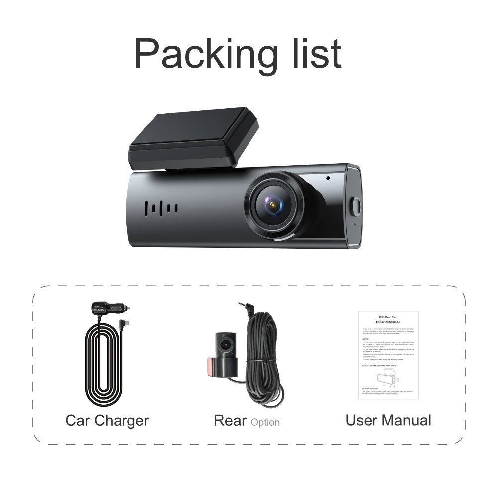 Camera hành trình A207 – Chuẩn 4K siêu nét, GPS/WiFi tiện ích, an toàn vượt trội