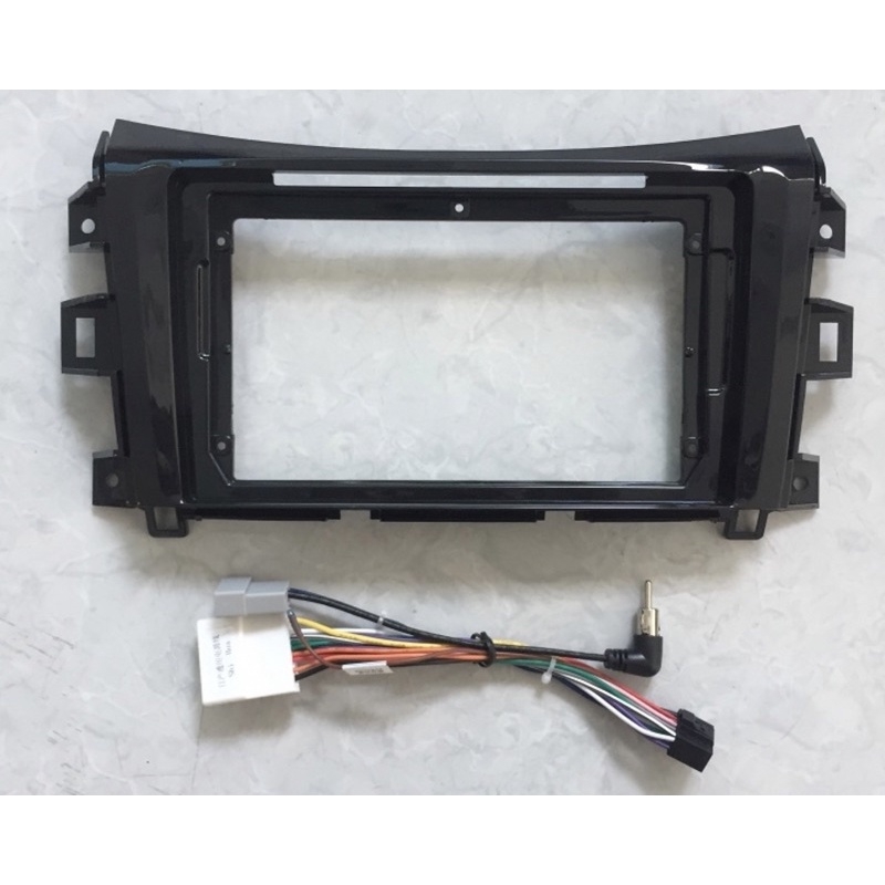 Mặt dưỡng Nissan Navara 13- 21 lắp màn hình android 9 inch và 10 inch phiên bản dây không canbus và dây có canbus