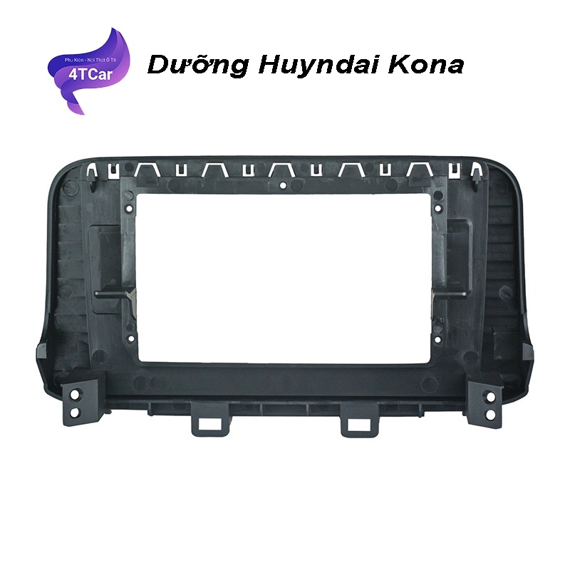 Mặt dưỡng Huyndai Kona 2019-2023  (10 inch) - kèm dây nguồn lắp màn dvd android