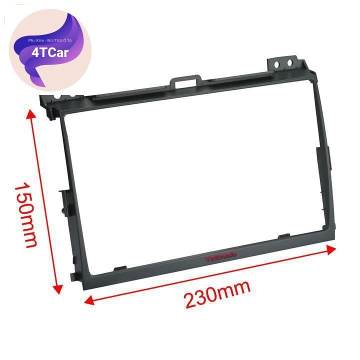 Mặt dưỡng xe Toyota Prado 2004-2009 kích thước 9 inch