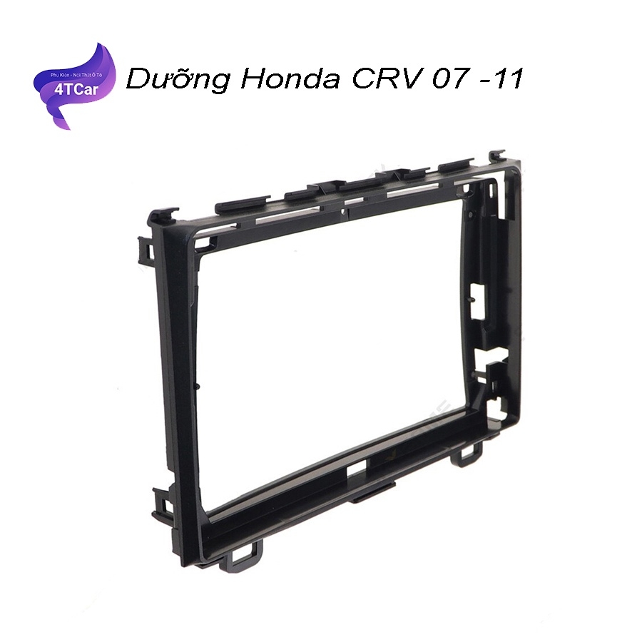 Mặt dưỡng lắp màn android HONDA CRV 2007 - 2011 lắp màn hình android 9 inch