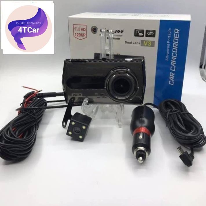 Camera hành trình Wintosee Dual Lens V3 Full HD 1296P siêu nét