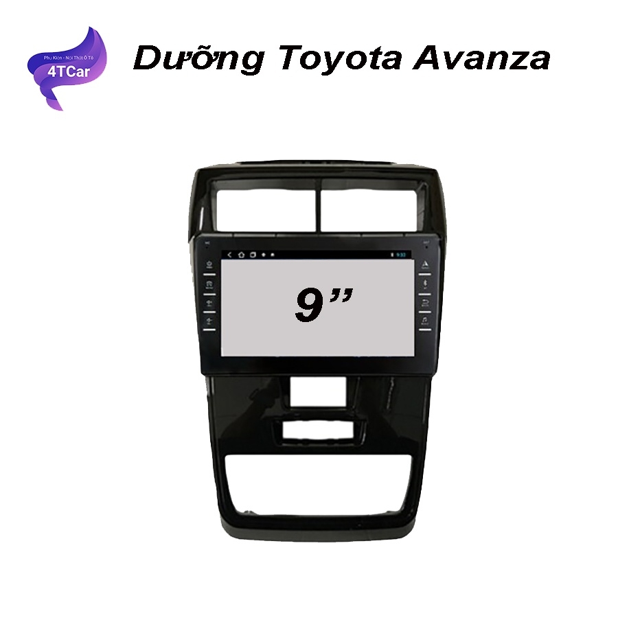 Khung Mặt Dưỡng Màn Hình Toyota Avanza 2016-2021 9 Inch