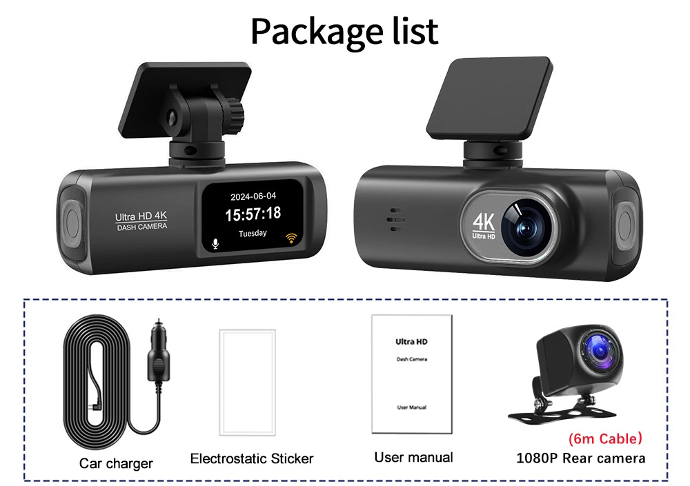 Camera Hành Trình V22 4K Ống Kính Kép: Giải Pháp Ghi Hình Toàn Diện, Bảo Vệ Xế Yêu Tối Đa