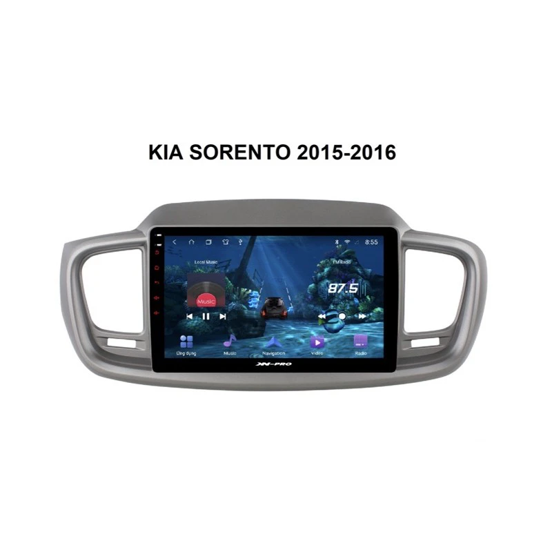 Mặt dưỡng Kia Sorento 2015-2016 lắp màn hình dvd android 9 inch