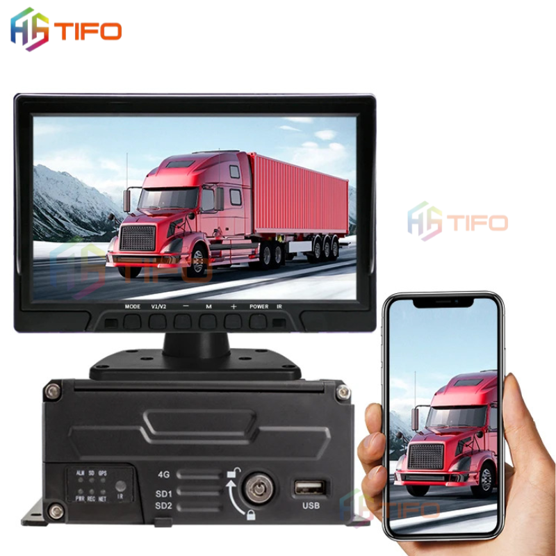 🔥 Đầu ghi giám sát ô tô AI 4 kênh T4-1 | 1080P | ADAS + DSM