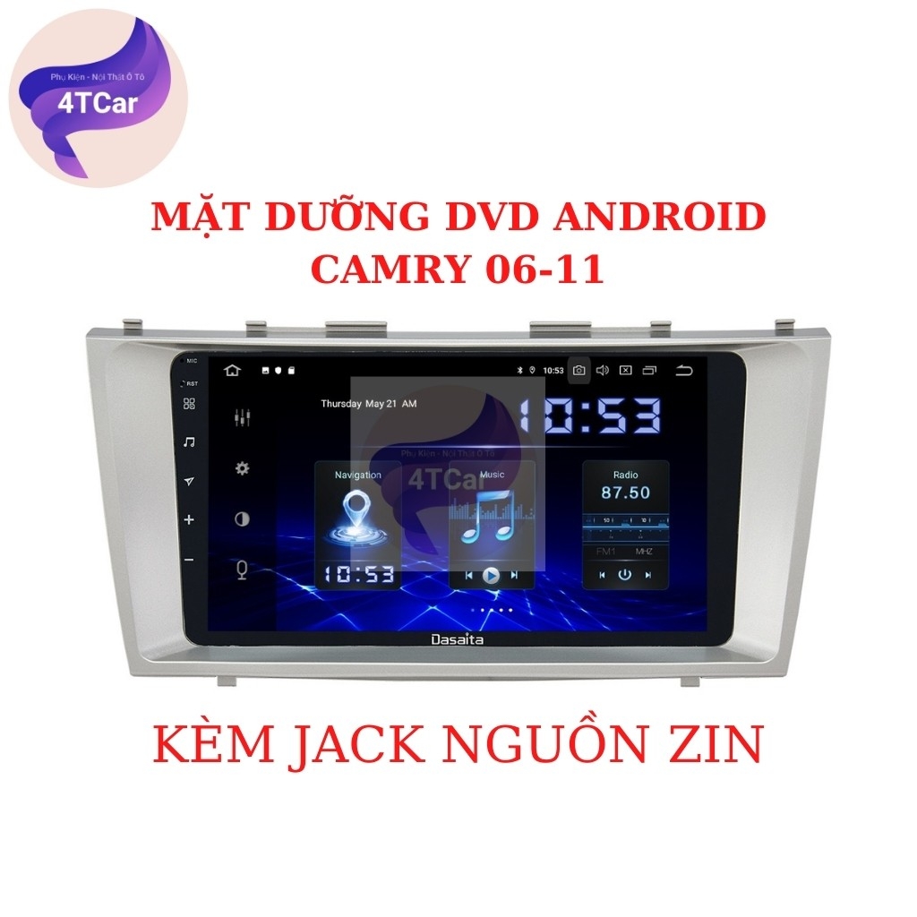 Mặt Dưỡng Toyota Camry 2006-2009 Lắp Màn Hình DVD Android 9 Inch