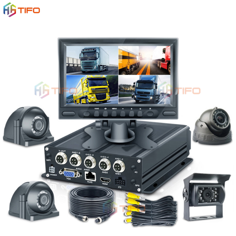 🔥 Đầu ghi giám sát ô tô AI 4 kênh T4-1 | 1080P | ADAS + DSM