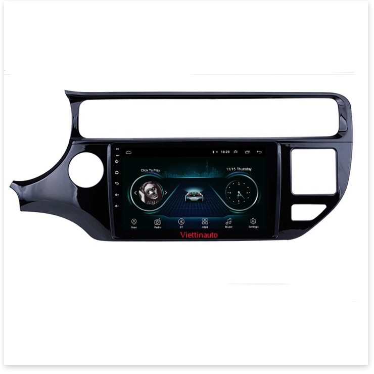 Mặt Dưỡng Kia Rio 2010-2014 9 Inch Có Jack Nguồn Zin