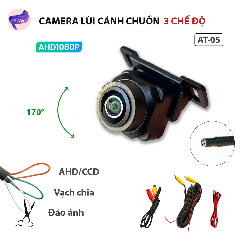 CAMERA LÙI CÁNH CHUỒN AT-05 – 3 CHẾ ĐỘ – AHD1080P – GÓC RỘNG 170°